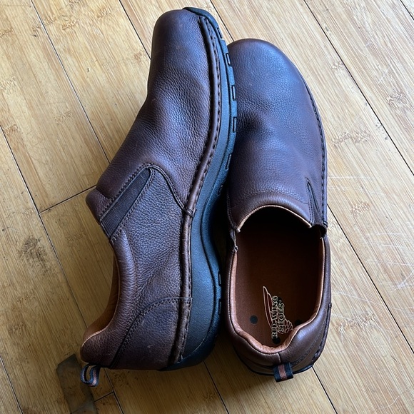 Red Wing Brown Leather Slip-On Shoes Mens Size 15 Comfort Work SafetyToe Casual - Picture 12 of 13